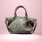 Coach Madison Sophia Zebra Jacquard Gallery Satchel - 15925 - Lurex Zebra Print Satchel Bag