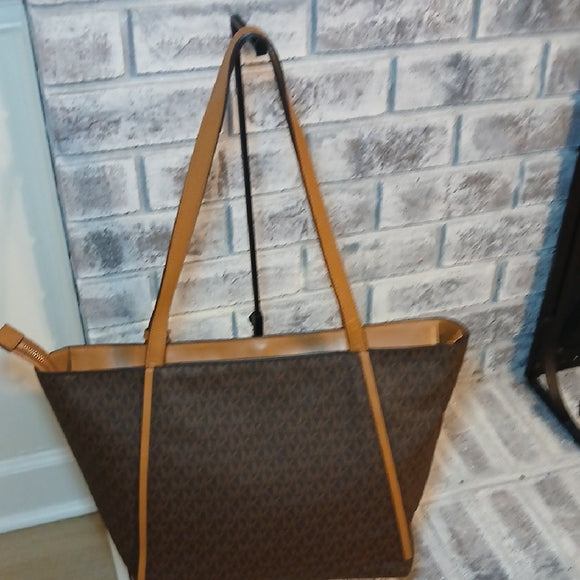 Michael Kors Whitney Large Logo-Print Tote - Brown/Acorn | NWT + COA