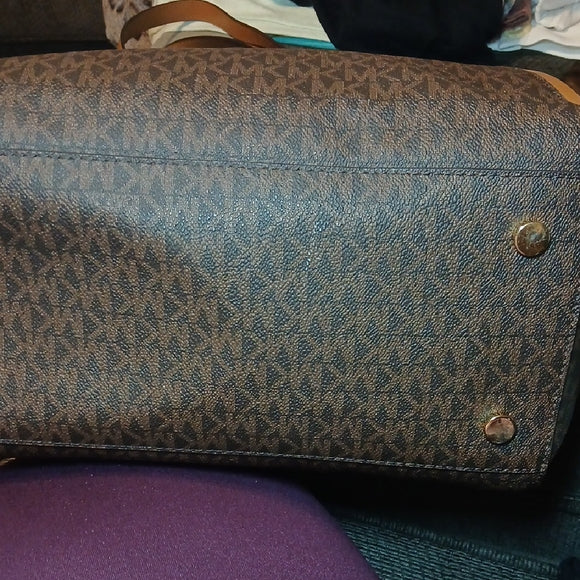 Michael Kors Whitney Large Logo-Print Tote - Brown/Acorn | NWT + COA