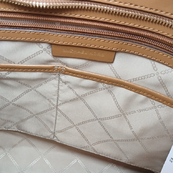 Michael Kors Whitney Large Logo-Print Tote - Brown/Acorn | NWT + COA