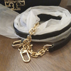 Tory Burch Black Pebbled Leather Crossbody Bag with Gold Logo - NWT Designer Purse