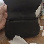 Tory Burch Black Pebbled Leather Crossbody Bag with Gold Logo - NWT Designer Purse