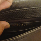 Tory Burch Black Pebbled Leather Crossbody Bag with Gold Logo - NWT Designer Purse